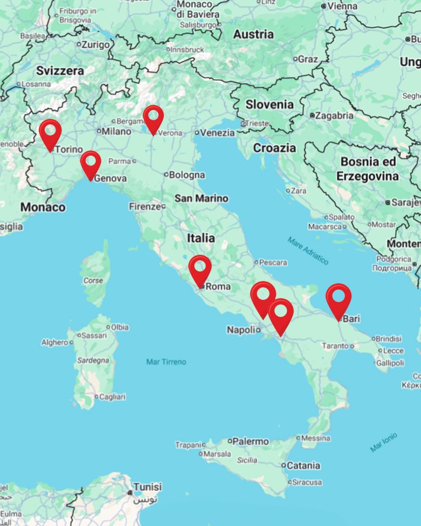 mappa contatti centro TMI